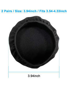 Cubiertas de Almohadillas para Auriculares PChero, 2 Pares Lavables 2