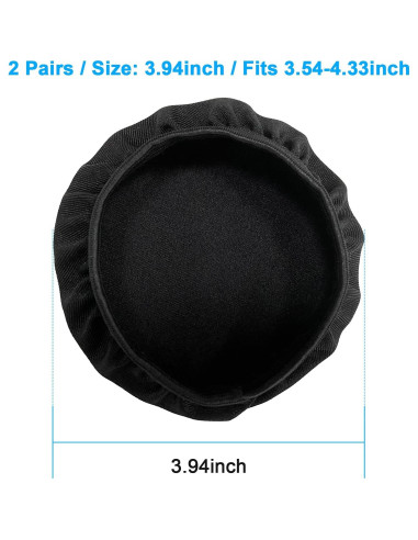 Cubiertas de Almohadillas para Auriculares PChero, 2 Pares Lavables