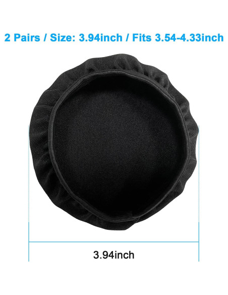 Cubiertas de Almohadillas para Auriculares PChero, 2 Pares Lavables