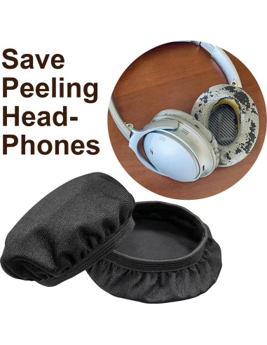 Cubiertas de Almohadillas para Auriculares PChero, 2 Pares Lavables