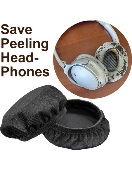 Cubiertas de Almohadillas para Auriculares PChero, 2 Pares Lavables