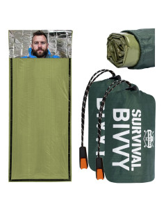 Bivvy de Emergencia Monterra - Saco de Dormir Mylar 1 Persona