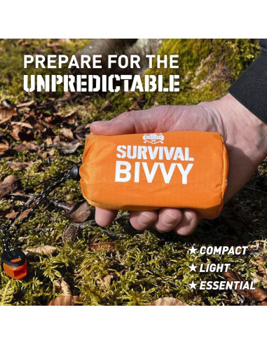Bivvy de Emergencia Monterra - Saco de Dormir Mylar 1 Persona