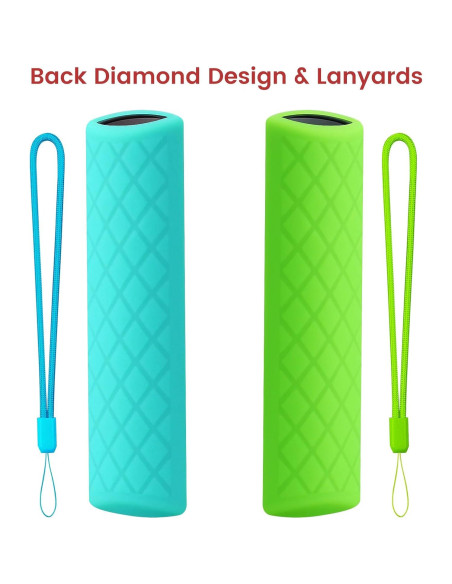 Paquete de 2 fundas de silicona para control remoto Lenovo FireTV Stick 4K Max Paquete de 2 fundas de silicona para control remoto Lenovo FireTV Stick 4K Max