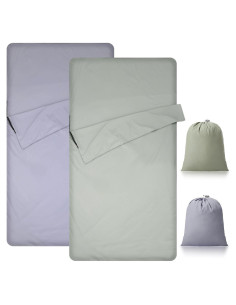 2 Forros de Saco de Dormir SmoothNovelty Microfibra 120x210cm