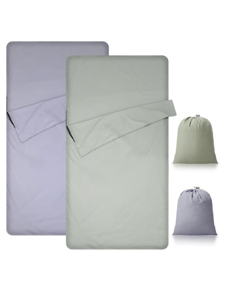 2 Forros de Saco de Dormir SmoothNovelty Microfibra 120x210cm