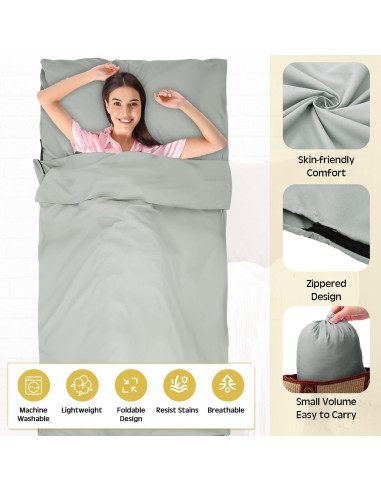 2 Forros de Saco de Dormir SmoothNovelty Microfibra 120x210cm