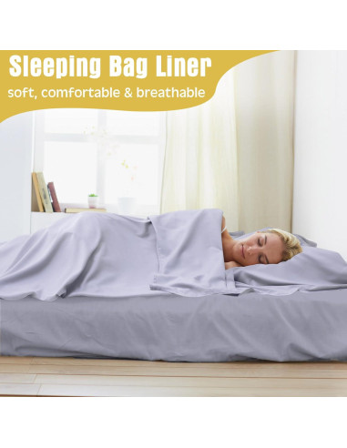 2 Forros de Saco de Dormir SmoothNovelty Microfibra 120x210cm