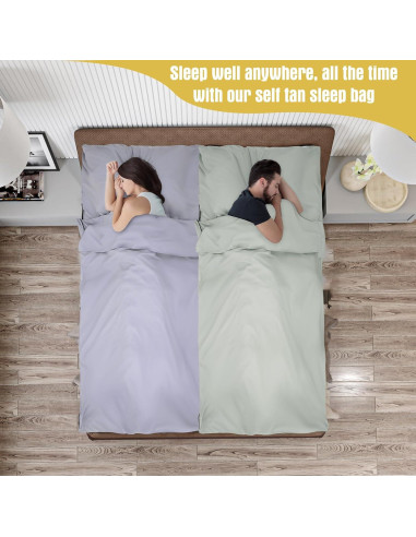 2 Forros de Saco de Dormir SmoothNovelty Microfibra 120x210cm