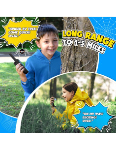 Walkie Talkies WisHouse Recargables para Niños 4-9 Años 2