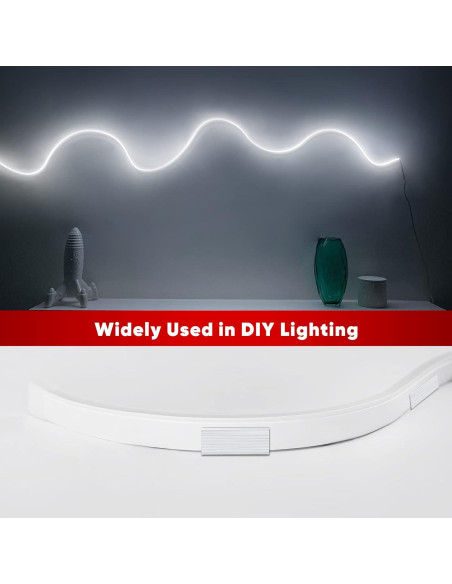 Soporte de Montaje Aluminio Shine Decor 1M para Luces LED 6x12mm