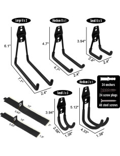 Ganchos de Garaje Remiawy 14 Piezas Alta Resistencia 35kg 2
