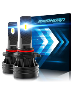 Bombillas de Niebla RAMHORN 9005, Luz Fría 6500K, Paquete de 2