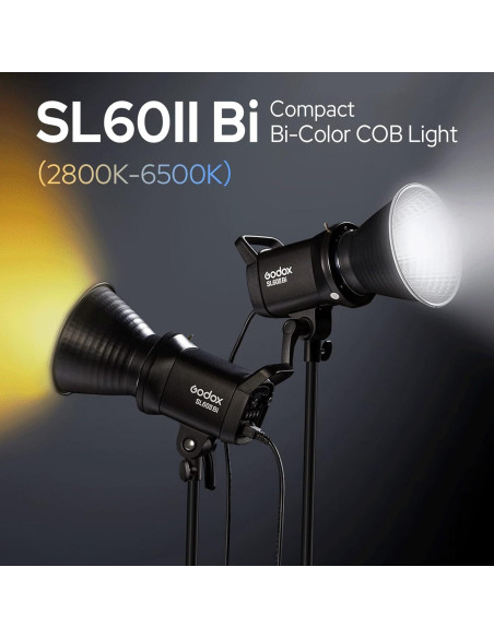 Luz de Video LED Godox SL60IIBi Bi-Color 75W 2800K-6500K