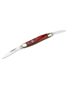 Cuchillo de bolsillo Boker 2" Acero D2 Hueso Rojo Plegable