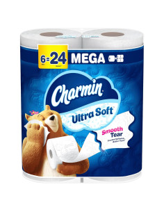 Papel Higiénico Charmin Ultra Soft 6 Mega Rollos 224 Hojas