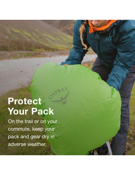 Cubierta de Lluvia Osprey HiVis Commuter Negra Unisex