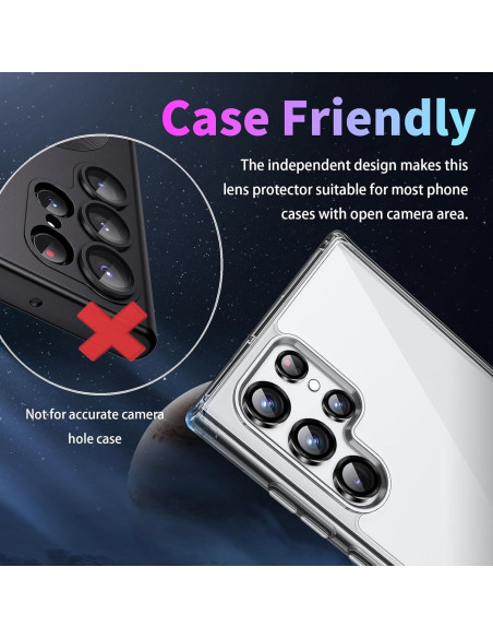 Protector de Lente de Cámara Zevytop para Samsung Galaxy S22 Ultra