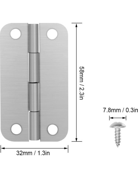 Bisagras de Acero Inoxidable Picowe para Neveras Igloo - 3 Pack