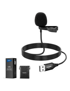 Micrófono de Solapa USB A NEEWER LM1 Omnidireccional 2m
