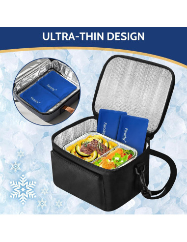 Paquetes de Hielo Reutilizables Farochy 2PCS 17x11cm