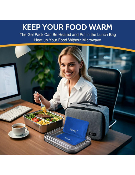 Paquetes de Hielo Reutilizables Farochy 2PCS 17x11cm