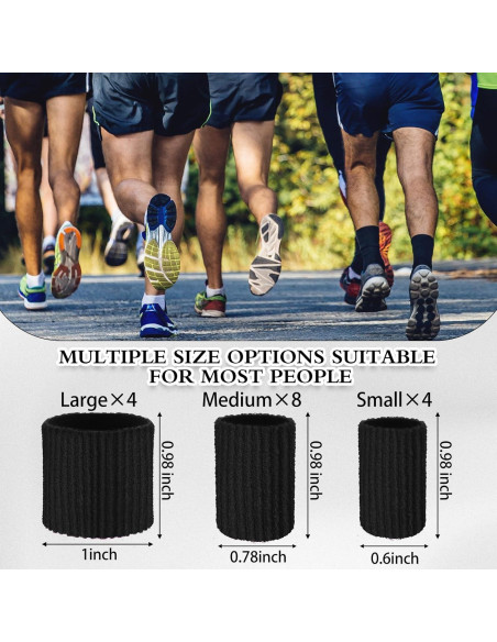 Mangas de Gel para Dedos Blulu - 16 Pcs Protectores Callos y Ampollas