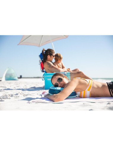 Almohada de Playa Ballast Azul Océano - Inflable y Resistente