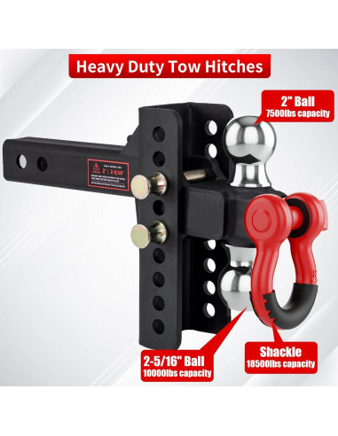 Enganche de Remolque Ajustable LoJok Doble Bola 10,000 lbs