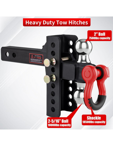 Enganche de Remolque Ajustable LoJok Doble Bola 10,000 lbs