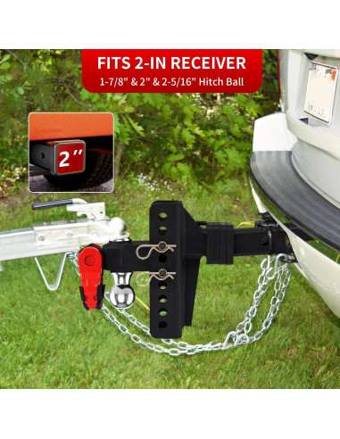 Enganche de Remolque Ajustable LoJok Doble Bola 10,000 lbs