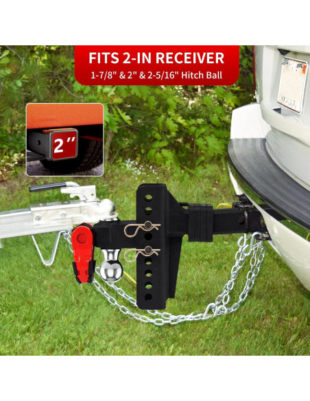 Enganche de Remolque Ajustable LoJok Doble Bola 10,000 lbs