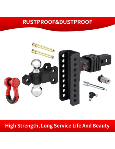 Enganche de Remolque Ajustable LoJok Doble Bola 10,000 lbs