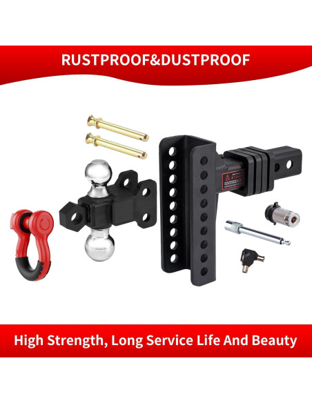 Enganche de Remolque Ajustable LoJok Doble Bola 10,000 lbs