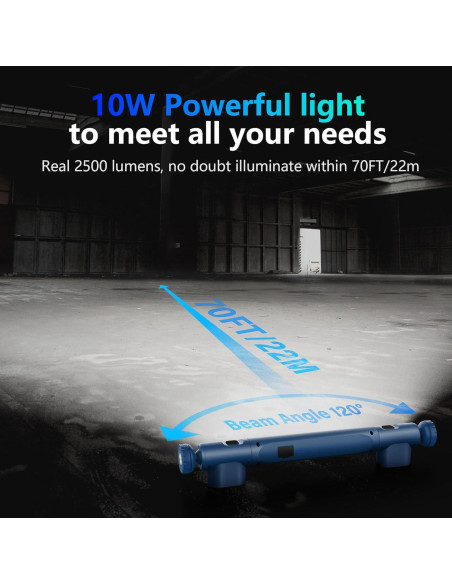 Luz de Trabajo Inalámbrica ORHOMELIFE 6000mAh 2500 Lumens