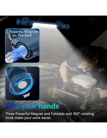 Luz de Trabajo Inalámbrica ORHOMELIFE 6000mAh 2500 Lumens