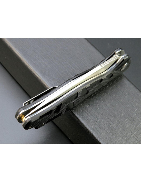 Cuchillo Plegable Eafengrow EF237 Hoja Acero D2 Mango G10