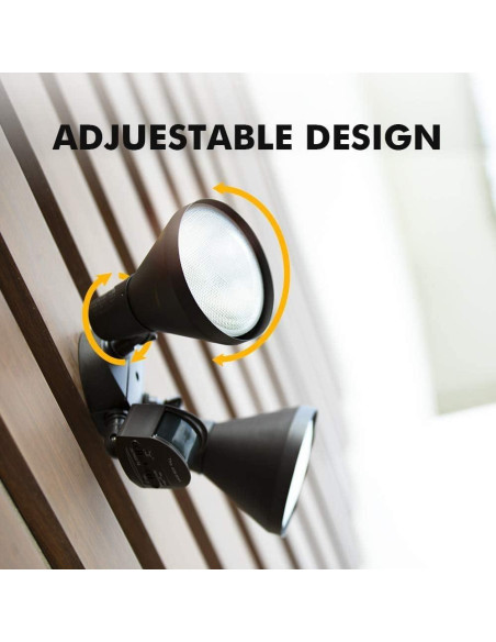 LUTEC Luz LED de Seguridad Exterior con Sensor de Movimiento 1800LM