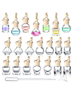 20 Botellas Difusoras de Aceite Esencial Inbagi Vidrio Transparente