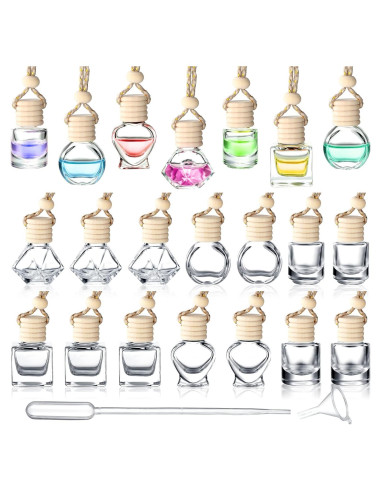 20 Botellas Difusoras de Aceite Esencial Inbagi Vidrio Transparente