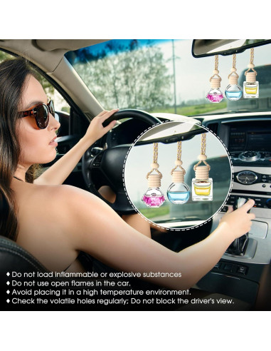 20 Botellas Difusoras de Aceite Esencial Inbagi Vidrio Transparente