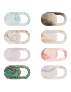 Cubierta de Privacidad Webcam JIYIN 8 Piezas Mármol Ultra Fina