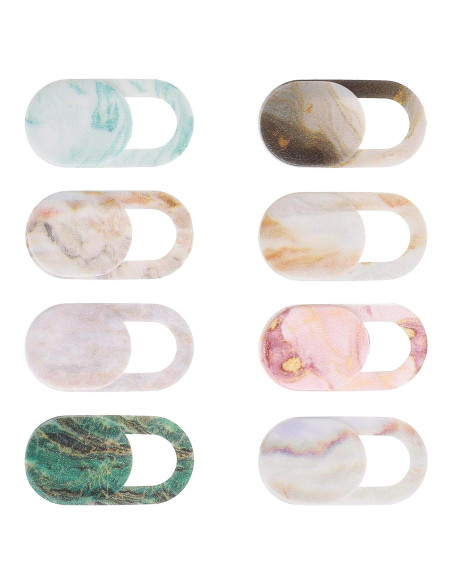 Cubierta de Privacidad Webcam JIYIN 8 Piezas Mármol Ultra Fina