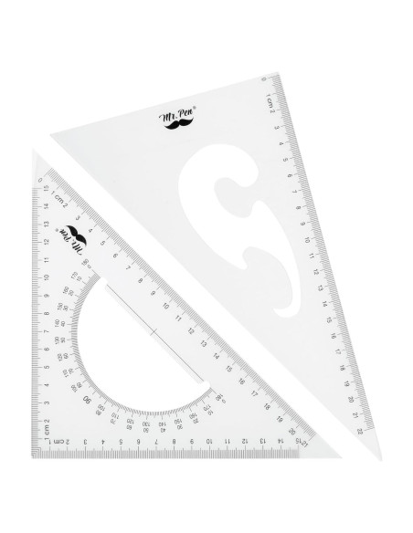 Set de Reglas Triangulares Mr. Pen 22 y 15 cm Plástico