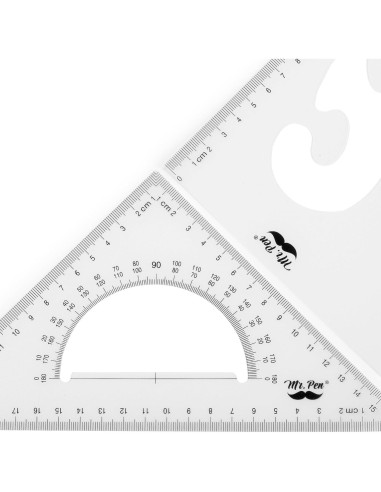 Set de Reglas Triangulares Mr. Pen 22 y 15 cm Plástico