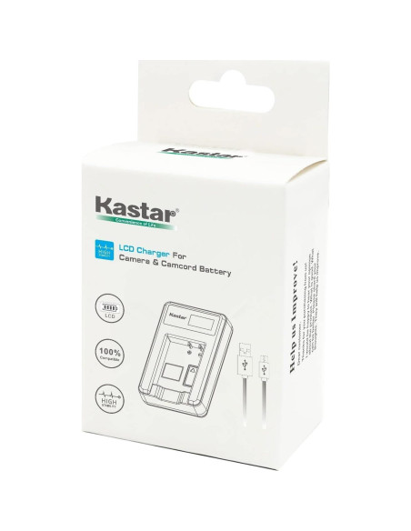 Cargador USB triple Kastar NP-BX1 LCD para cámaras Sony