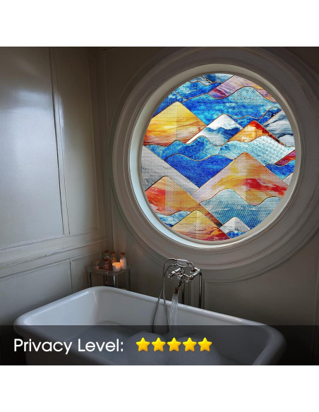 Película de Privacidad Coavas 3D Arcoíris 43.2x100.1 cm