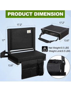 Asiento de Estadio KIVMTAR JS005 Camuflaje con Respaldo 2