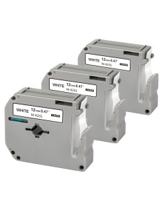 Cinta de Etiquetado Weemay M-K231 12mm Blanca 3 Pack