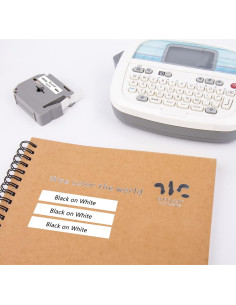 Cinta de Etiquetado Weemay M-K231 12mm Blanca 3 Pack 2